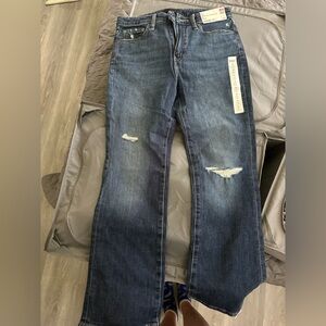 Kick flare crop jeans